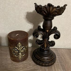 Candle and Holder